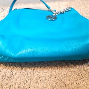 MK Teal Shoulder Bag